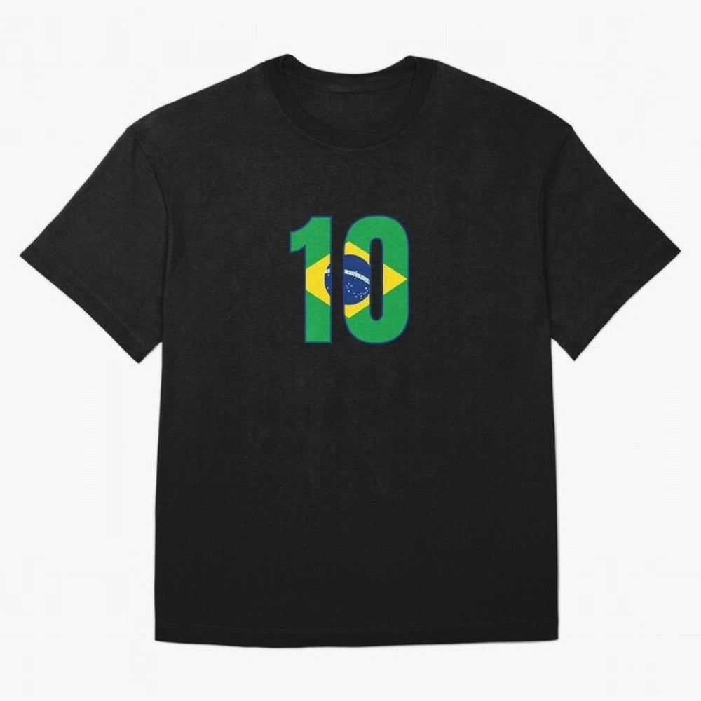 10 - Neymar JR - Brazil Flag Classic T-Shirt Bring Bold Fan Energy to FIFA World Cup 2026 Group Stage for Fans of Neymar, Haaland and Cristiano Ronaldo and Portugal, Bringing Game Day Rituals, Football Legends, Country Pride and the Road to the