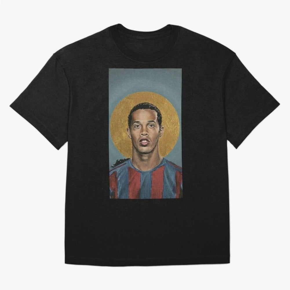 ronaldinho Oversized T-Shirt Showcase Match Day Hype around FIFA World Cup 2026, Messi and Cristiano Ronaldo, France, Vintage Soccer Flavor, Modern Football Stars, National Flags and Final Night Emotion; Perfect for People Who Love Argentina,