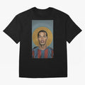 ronaldinho Oversized T-Shirt Showcase Match Day Hype around FIFA World Cup 2026, Messi and Cristiano Ronaldo, France, Vintage Soccer Flavor, Modern Football Stars, National Flags and Final Night Emotion; Perfect for People Who Love Argentina,
