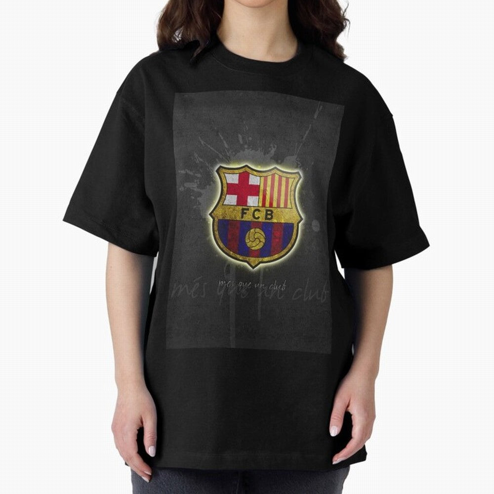 barcelona Oversized T-Shirt Create the FIFA World Cup 2026 Group Stage Journey through Neymar Highlights, Germany Pride, Supporter Pride, Iconic Celebrations, Legendary Names and Global Match Day Energy; Ideal for Passionate Fans Who Love Underdog