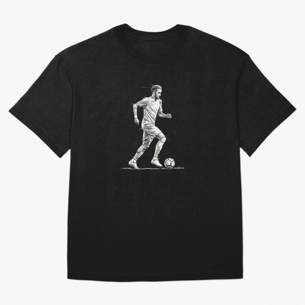 Neymar Jr. - The Dribble King Sketch Classic T-Shirt Bring a Champion Mindset to the FIFA World Cup 2026 Group Stage Journey through Cristiano Ronaldo, Haaland and CR7 Highlights, France Pride, Championship Spirit, Famous Goals, Roaring Crowds and