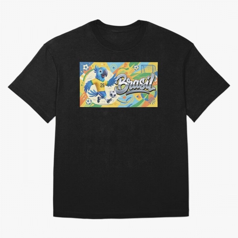 World Cup 2026 Brazil Soccer Team Fan Art Classic T-Shirt Build FIFA World Cup 2026 Group Stage Inspired by Messi, Neymar and Mbappe, Netherlands Energy, Vintage Soccer Flavor, Modern Football Stars, National Flags and Final Night Emotion; Ideal
