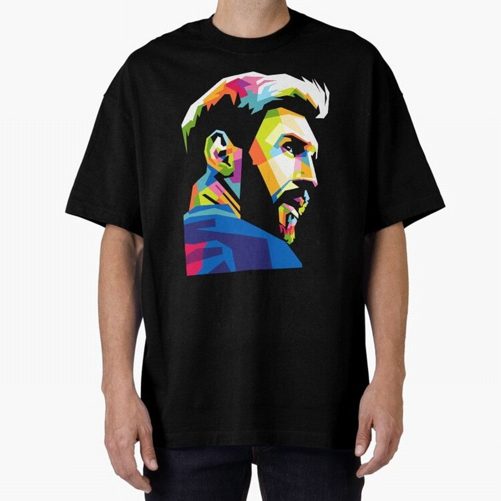 Wpap Leo Messi Graphic Oversized T-Shirt Step into Global Football Passion for FIFA World Cup 2026 USA Canada Mexico, Featuring Neymar, Germany, Football Festival Excitement, Trophy Ambitions, Country Rivalries and Star Player Buzz; Perfect for