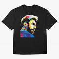 Wpap Leo Messi Graphic Oversized T-Shirt Step into Global Football Passion for FIFA World Cup 2026 USA Canada Mexico, Featuring Neymar, Germany, Football Festival Excitement, Trophy Ambitions, Country Rivalries and Star Player Buzz; Perfect for