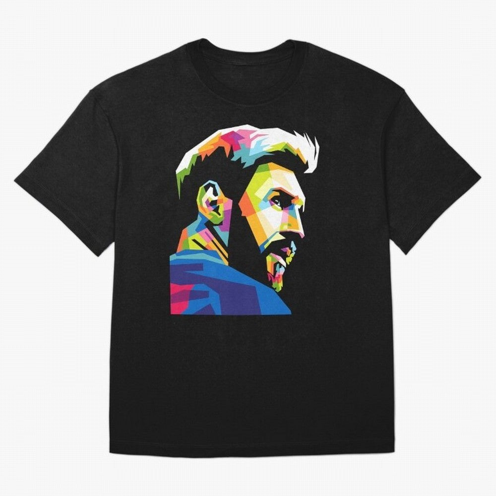Wpap Leo Messi Graphic Oversized T-Shirt Step into Global Football Passion for FIFA World Cup 2026 USA Canada Mexico, Featuring Neymar, Germany, Football Festival Excitement, Trophy Ambitions, Country Rivalries and Star Player Buzz; Perfect for