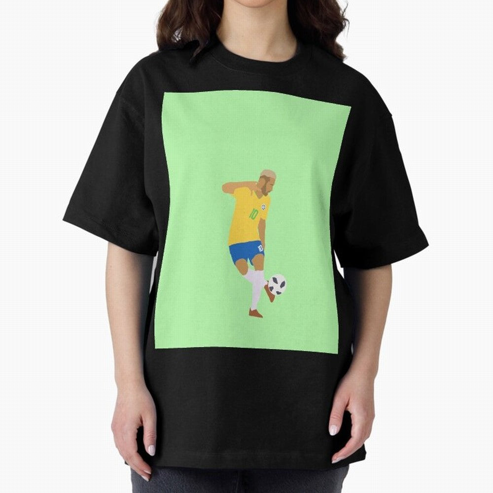 Neymar Brazil Football Control Skills Graphic T-Shirt Represent Match Day Hype around FIFA World Cup 2026 Group Stage, Messi, Neymar and Mbappe, Argentina, France and Brazil, Tournament Hype, Historic Matchups, Family Viewing Parties and Global
