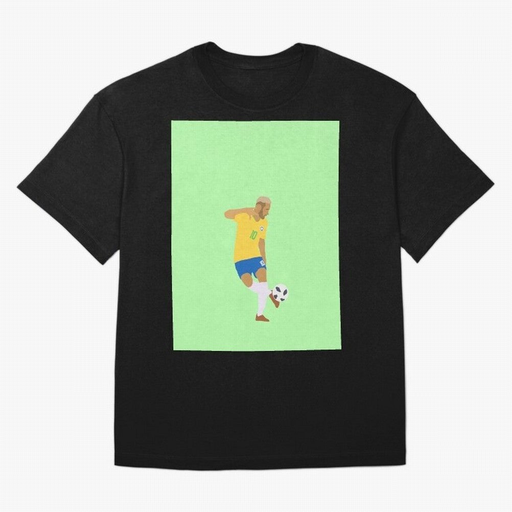 Neymar Brazil Football Control Skills Graphic T-Shirt Represent Match Day Hype around FIFA World Cup 2026 Group Stage, Messi, Neymar and Mbappe, Argentina, France and Brazil, Tournament Hype, Historic Matchups, Family Viewing Parties and Global