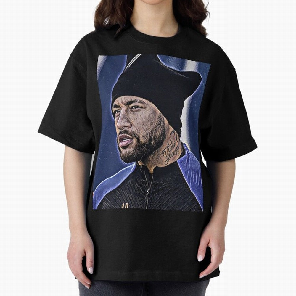 Neymar All Time Greatest Footballer Oversized T-Shirt Turn Football Passion into FIFA World Cup 2026 Spirit, Centered on Argentina, France and Brazil, Neymar, Global Supporter Spirit, Legendary Goals, National Colors and Tournament Celebration;