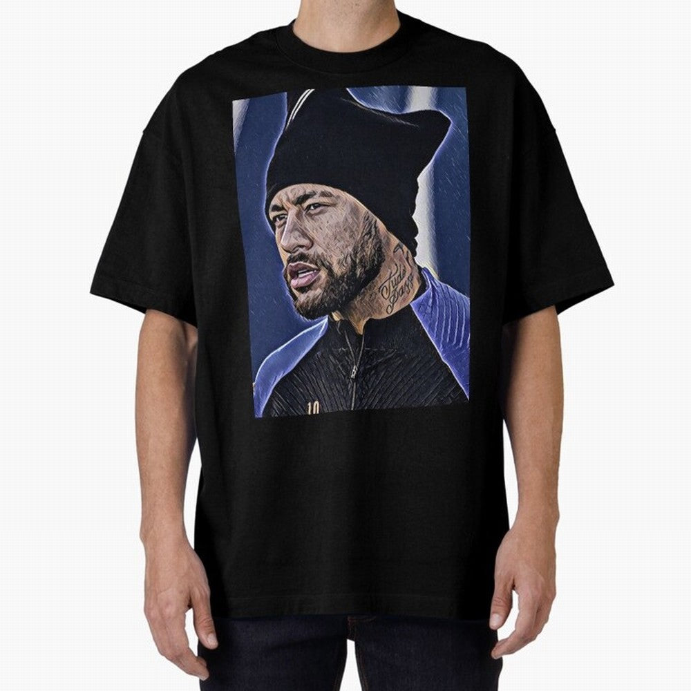 Neymar All Time Greatest Footballer Oversized T-Shirt Turn Football Passion into FIFA World Cup 2026 Spirit, Centered on Argentina, France and Brazil, Neymar, Global Supporter Spirit, Legendary Goals, National Colors and Tournament Celebration;