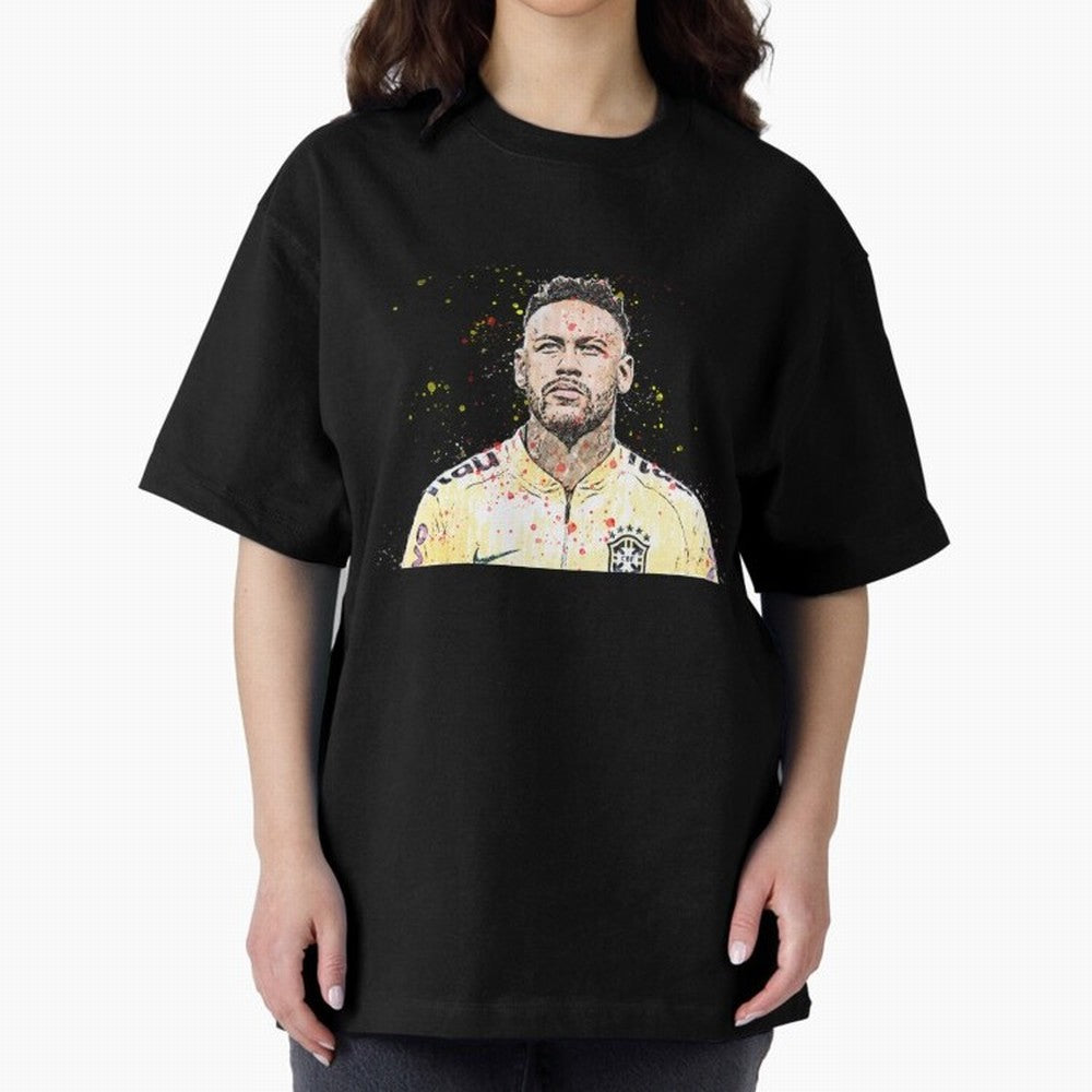 Neymar Neymar Oversized T-Shirt Honor Football Greatness during Match Day Hype around FIFA World Cup 2026 Group Stage, CR7, England, France and Netherlands, Worldwide Fan Energy, Dramatic Goals, Stadium Lights and Championship Celebrations; Perfect