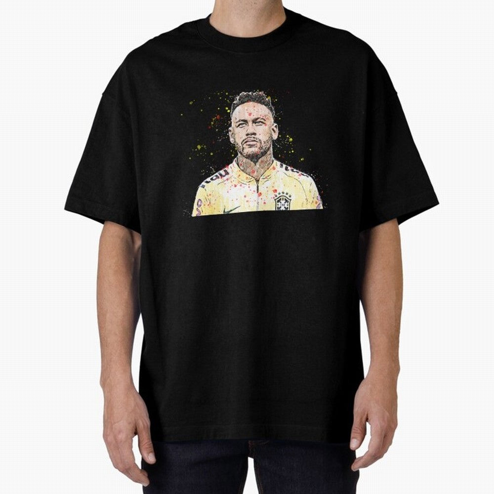 Neymar Neymar Oversized T-Shirt Honor Football Greatness during Match Day Hype around FIFA World Cup 2026 Group Stage, CR7, England, France and Netherlands, Worldwide Fan Energy, Dramatic Goals, Stadium Lights and Championship Celebrations; Perfect
