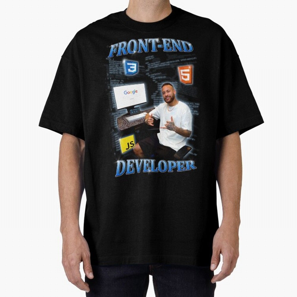 Front-end Developer Neymar - English Classic T-Shirt Honor the Football Icons of FIFA World Cup 2026 USA Canada Mexico Capturing Neymar, Argentina Energy, Retro Football Energy, Iconic Rivalries, Trophy Chase Drama and Stadium Atmosphere; Perfect