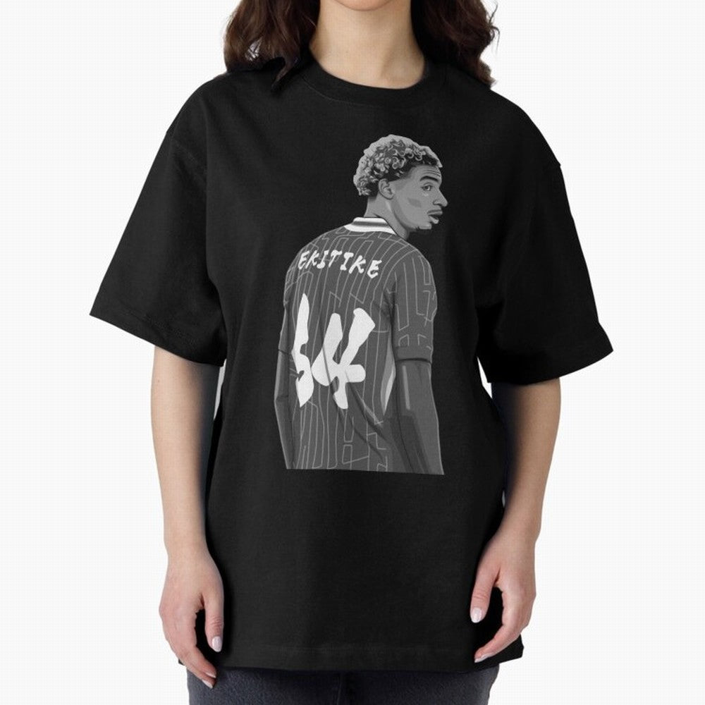 Hugo Ekitike Black and White Version Classic T-Shirt Represent the Passion of FIFA World Cup 2026 USA Canada Mexico for Fans of Cristiano Ronaldo, Haaland and CR7 and Netherlands, Bringing Soccer Culture, Superstar Moments, National Team Dreams and