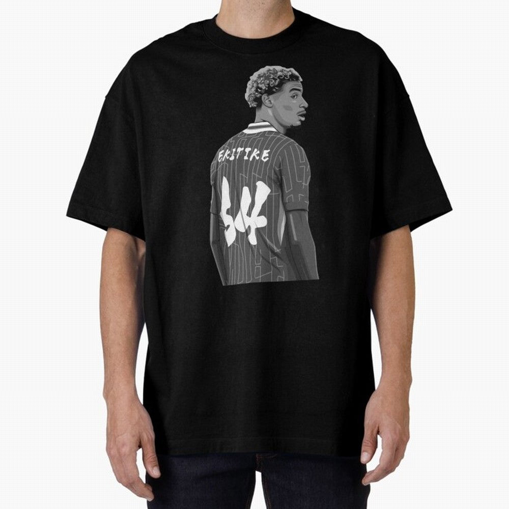Hugo Ekitike Black and White Version Classic T-Shirt Represent the Passion of FIFA World Cup 2026 USA Canada Mexico for Fans of Cristiano Ronaldo, Haaland and CR7 and Netherlands, Bringing Soccer Culture, Superstar Moments, National Team Dreams and