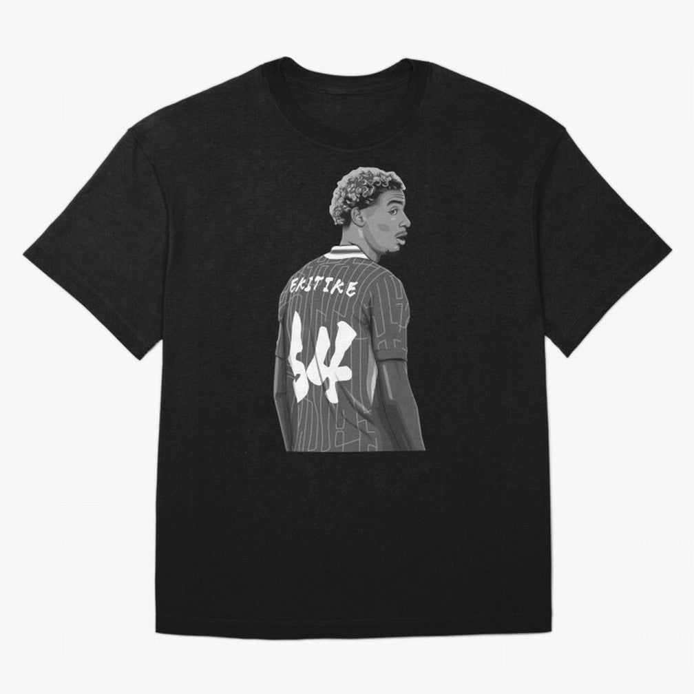 Hugo Ekitike Black and White Version Classic T-Shirt Represent the Passion of FIFA World Cup 2026 USA Canada Mexico for Fans of Cristiano Ronaldo, Haaland and CR7 and Netherlands, Bringing Soccer Culture, Superstar Moments, National Team Dreams and