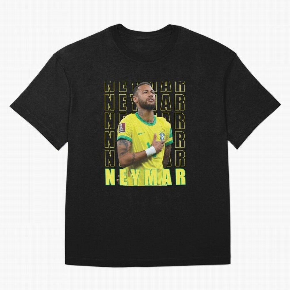 Neymar Brazil Design Oversized T-Shirt Feel the Heartbeat of Global Football Passion for FIFA World Cup 2026 USA Canada Mexico, Driven by Neymar, Haaland and Cristiano Ronaldo, Argentina and Brazil, Match Day Excitement, Supporter Culture, Golden