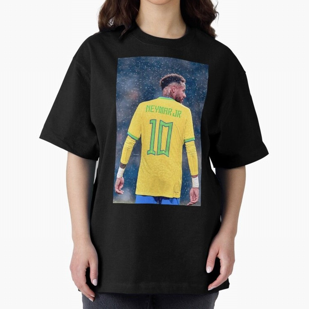 Neymar 10 Brasil world cup 2022 Oversized T-Shirt Make Every Match About FIFA World Cup 2026 Filled with CR7 and Messi, Argentina and Brazil Energy, Stadium Chants, National Pride, Trophy Dreams and Unforgettable Football Memories; Ideal for