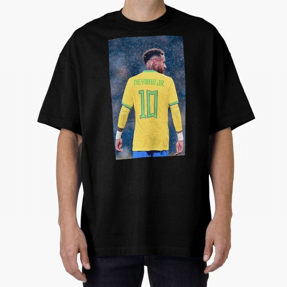 Neymar 10 Brasil world cup 2022 Oversized T-Shirt Make Every Match About FIFA World Cup 2026 Filled with CR7 and Messi, Argentina and Brazil Energy, Stadium Chants, National Pride, Trophy Dreams and Unforgettable Football Memories; Ideal for