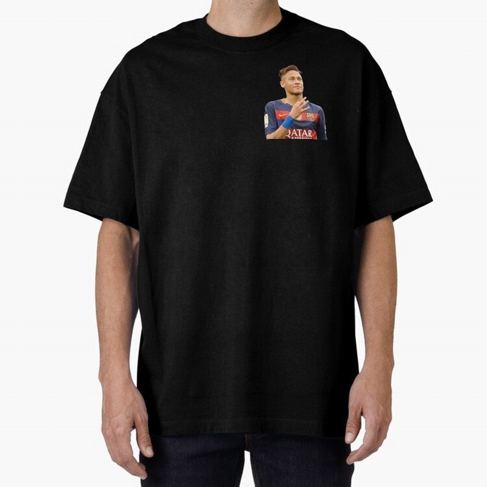 Neymar Oversized T-Shirt Represent Football Lovers during FIFA World Cup 2026 Group Stage Highlighting CR7 and Messi, England Energy, Sports Nostalgia, International Competition, Famous Players and Unforgettable Victories; Ideal for Passionate Fans