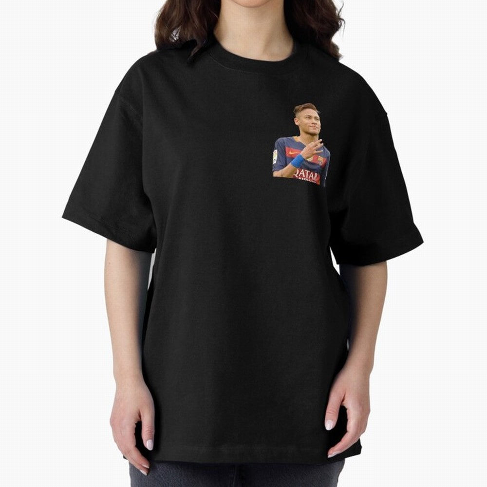 Neymar Oversized T-Shirt Represent Football Lovers during FIFA World Cup 2026 Group Stage Highlighting CR7 and Messi, England Energy, Sports Nostalgia, International Competition, Famous Players and Unforgettable Victories; Ideal for Passionate Fans