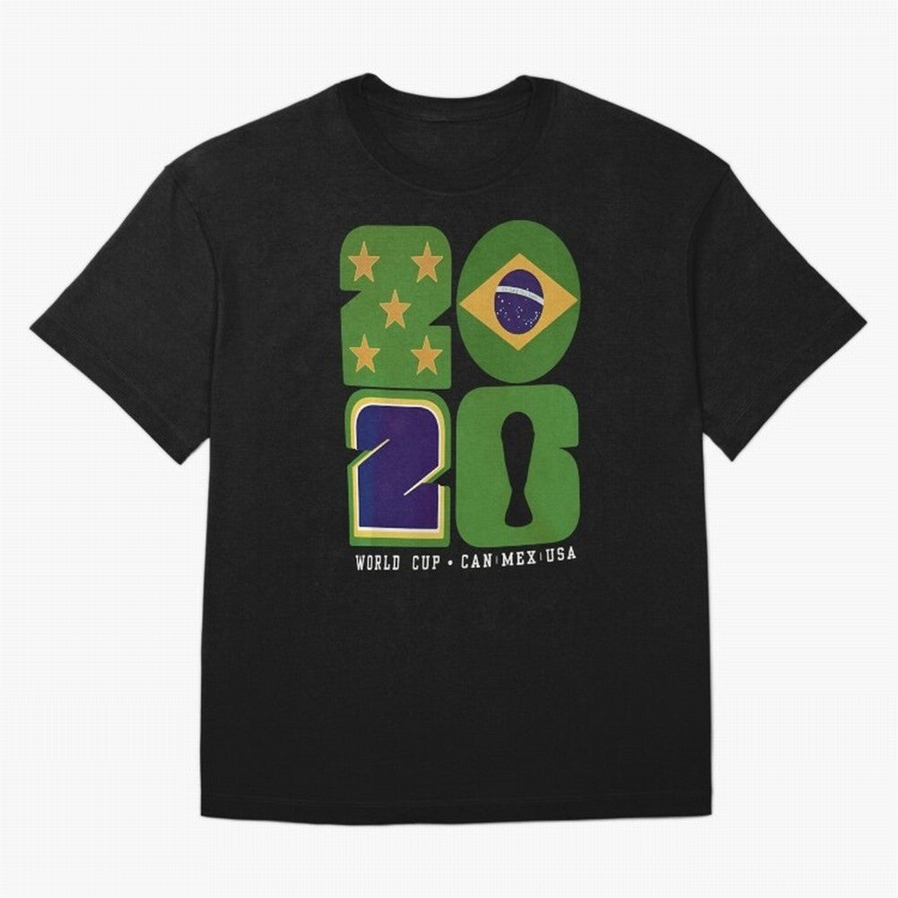 Brazil Football World Cup 2026 - Can Mex Usa Typography Essential T-Shirt Carry the Dream of FIFA World Cup 2026 Capturing Cristiano Ronaldo, Portugal Energy, Sports Nostalgia, International Competition, Famous Players and Unforgettable Victories;