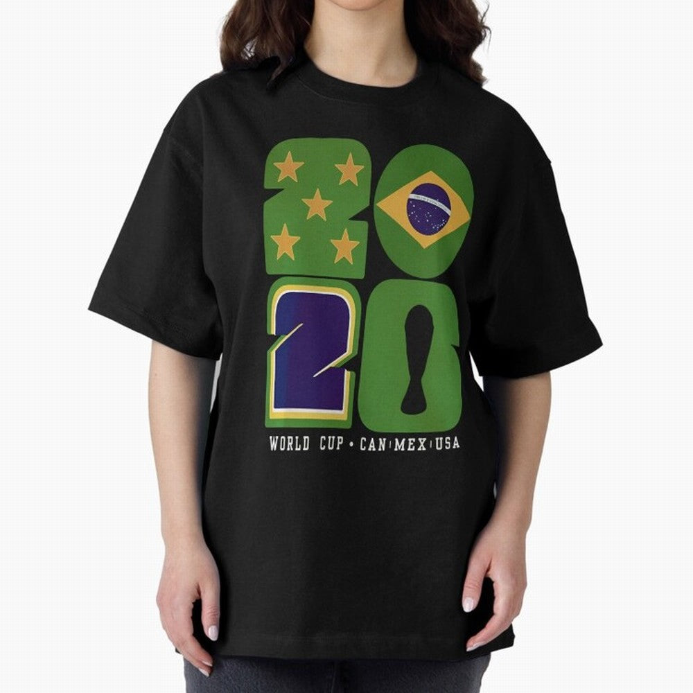 Brazil Football World Cup 2026 - Can Mex Usa Typography Essential T-Shirt Carry the Dream of FIFA World Cup 2026 Capturing Cristiano Ronaldo, Portugal Energy, Sports Nostalgia, International Competition, Famous Players and Unforgettable Victories;