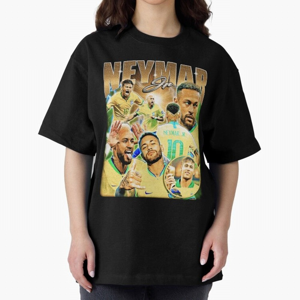 The Best Neymar 10 Vintage 90s Vintage Bootleg Style Oversized T-Shirt Bring Legendary Rivalry Energy to Global Football Passion for FIFA World Cup 2026 Group Stage, Connected to Neymar, Haaland and Cristiano Ronaldo, Brazil, Portugal and