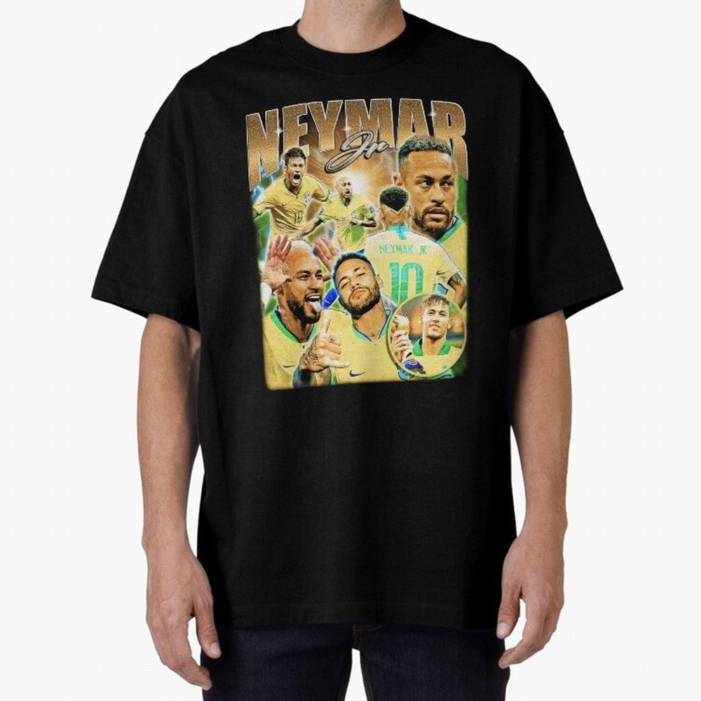 The Best Neymar 10 Vintage 90s Vintage Bootleg Style Oversized T-Shirt Bring Legendary Rivalry Energy to Global Football Passion for FIFA World Cup 2026 Group Stage, Connected to Neymar, Haaland and Cristiano Ronaldo, Brazil, Portugal and