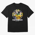 Neymar Junior Oversized T-Shirt Bring FIFA World Cup 2026 Capturing Messi, CR7 and Mbappe, England Energy, Vintage Soccer Flavor, Modern Football Stars, National Flags and Final Night Emotion; Great for Supporters Who Love Legendary Players,
