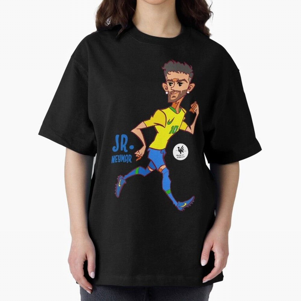 Neymar Oversized T-Shirt Celebrate the Biggest Stage of FIFA World Cup 2026 Group Stage Built around Messi and Cristiano Ronaldo, Brazil Energy, Fan Favorite Moments, National Team Passion, Big Match Drama and Soccer History; Ideal for Football