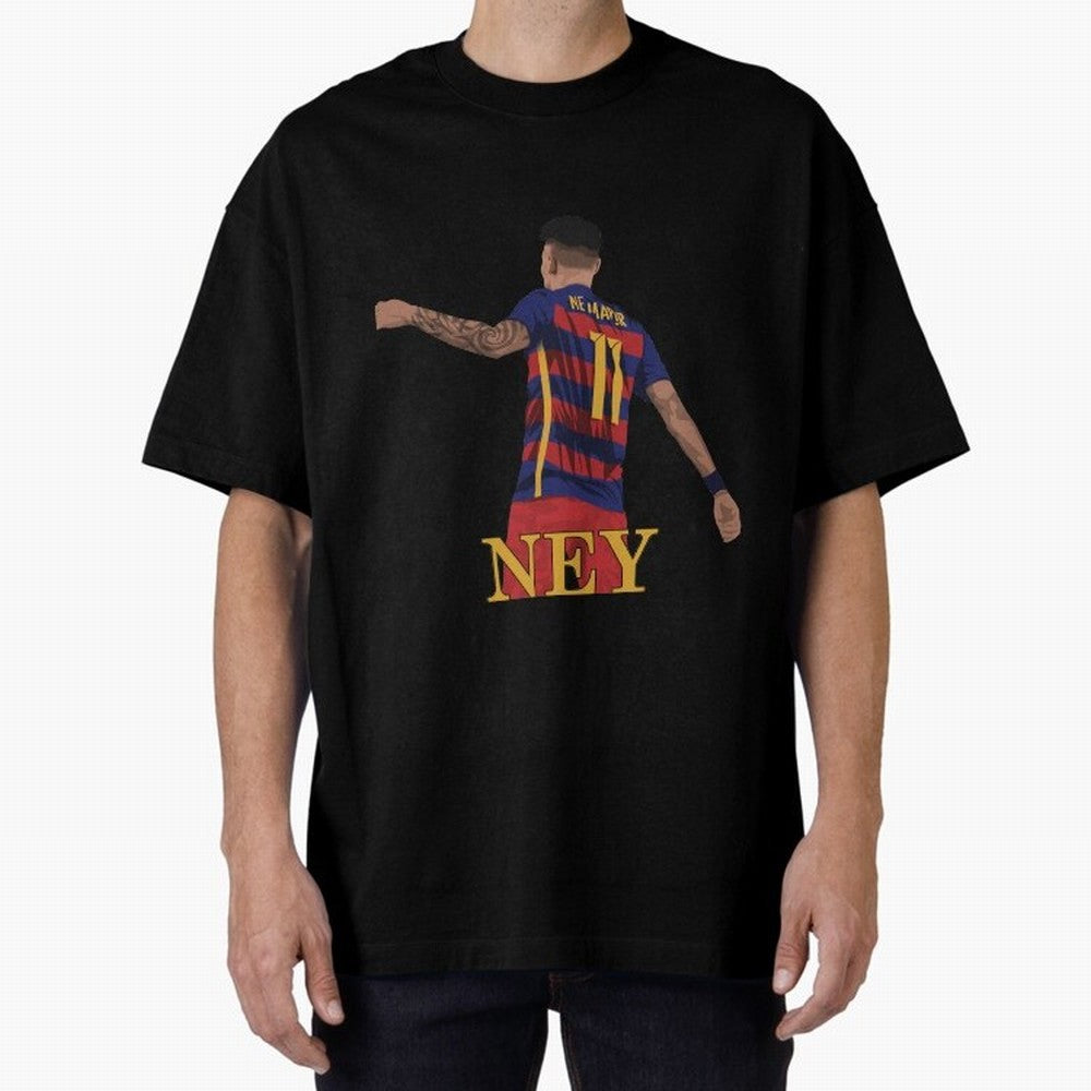 Neymar Oversized T-Shirt Show Your Stadium Side during Match Day Hype around FIFA World Cup 2026 USA Canada Mexico, Messi and Cristiano Ronaldo, Brazil, Football Festival Excitement, Trophy Ambitions, Country Rivalries and Star Player Buzz; Built