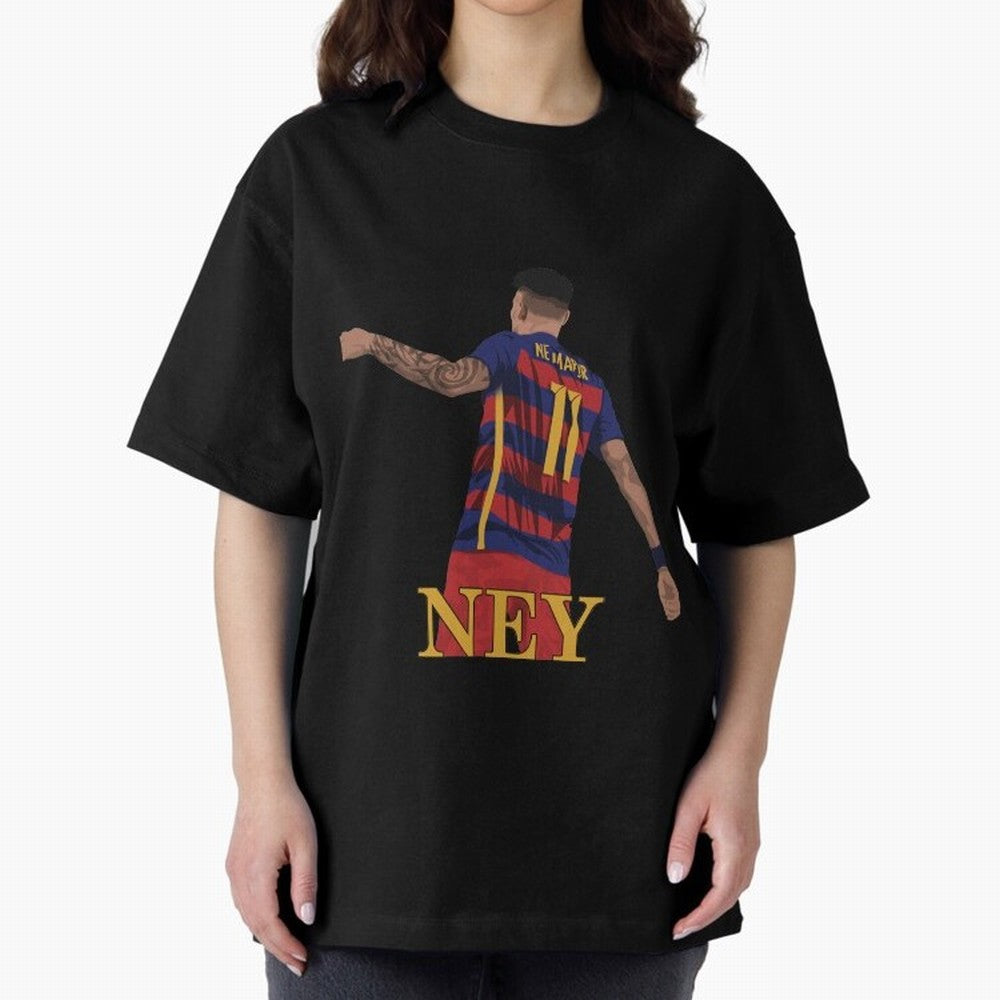 Neymar Oversized T-Shirt Show Your Stadium Side during Match Day Hype around FIFA World Cup 2026 USA Canada Mexico, Messi and Cristiano Ronaldo, Brazil, Football Festival Excitement, Trophy Ambitions, Country Rivalries and Star Player Buzz; Built