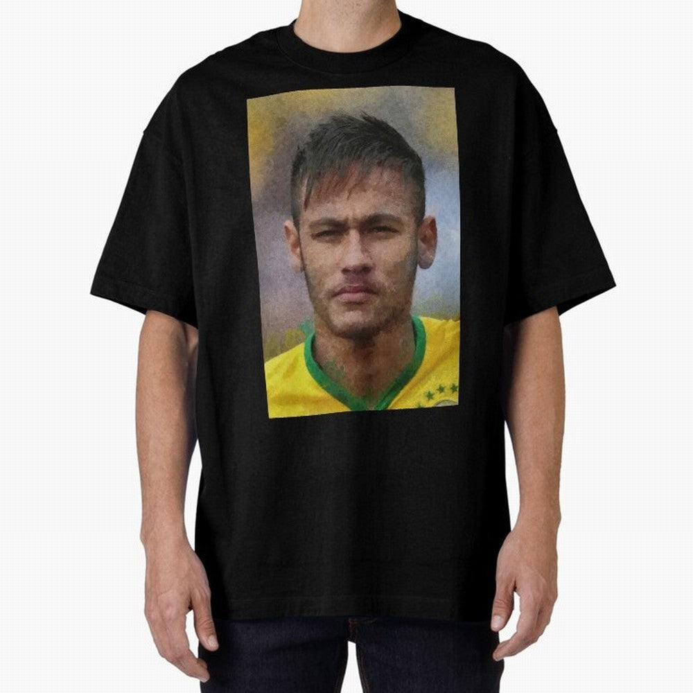 Neymar Oversized T-Shirt Capture Global Football Passion for FIFA World Cup 2026 USA Canada Mexico, Capturing Messi, CR7 and Mbappe, England, France and Netherlands, Global Supporter Spirit, Legendary Goals, National Colors and Tournament