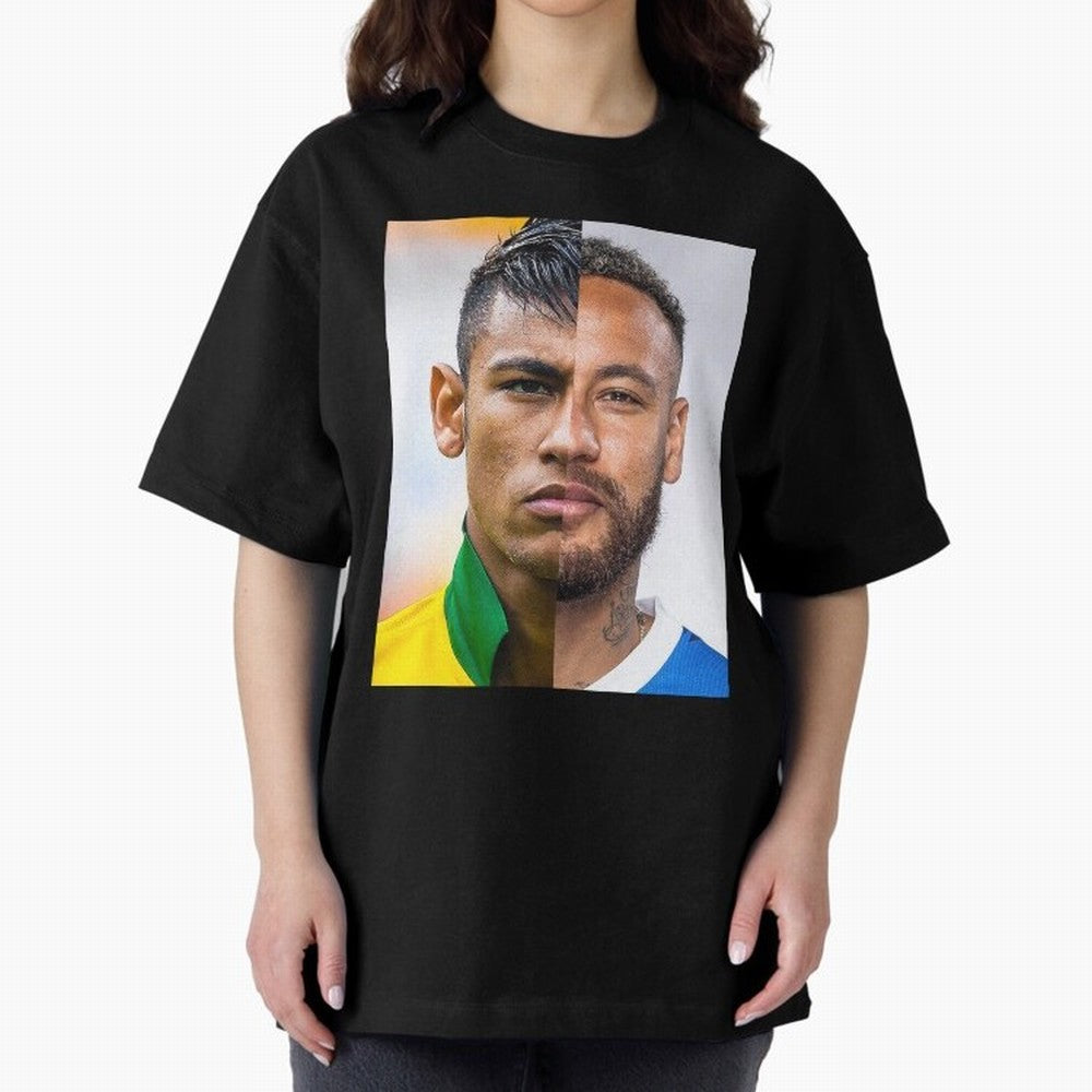 Neymar Oversized T-Shirt Celebrate the Next Chapter of FIFA World Cup 2026 Featuring Neymar, Haaland and Cristiano Ronaldo, Spain and Netherlands Energy, Football Passion, Legendary Performances, Festival Vibes and Supporter Community; Ideal for