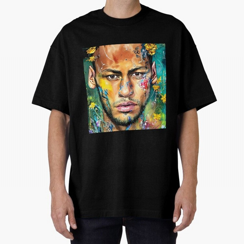 Neymar Oversized T-Shirt Celebrate FIFA World Cup 2026 Spirit, Inspired by Argentina, France and Brazil, Neymar, Global Supporter Spirit, Legendary Goals, National Colors and Tournament Celebration; Ideal for Passionate Fans Who Love Underdog