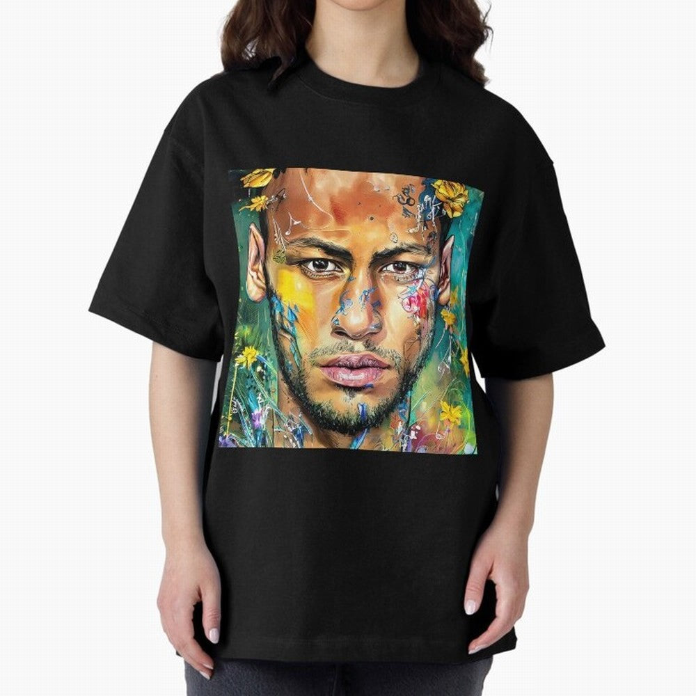 Neymar Oversized T-Shirt Celebrate FIFA World Cup 2026 Spirit, Inspired by Argentina, France and Brazil, Neymar, Global Supporter Spirit, Legendary Goals, National Colors and Tournament Celebration; Ideal for Passionate Fans Who Love Underdog