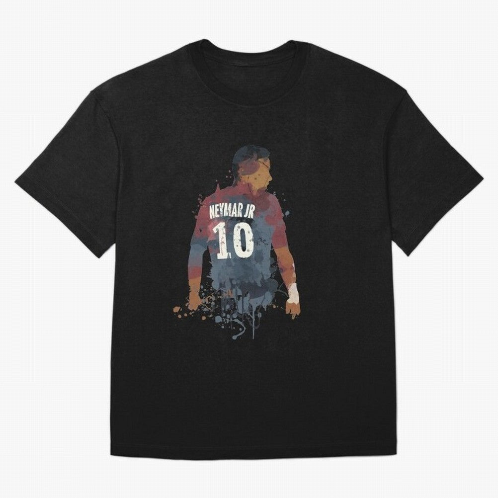Neymar Brazilian Legend Art Oversized T-Shirt Keep the Match Day Mood of FIFA World Cup 2026 Group Stage Spirit, Made for Argentina and Brazil, Messi, Football Festival Excitement, Trophy Ambitions, Country Rivalries and Star Player Buzz; Great for