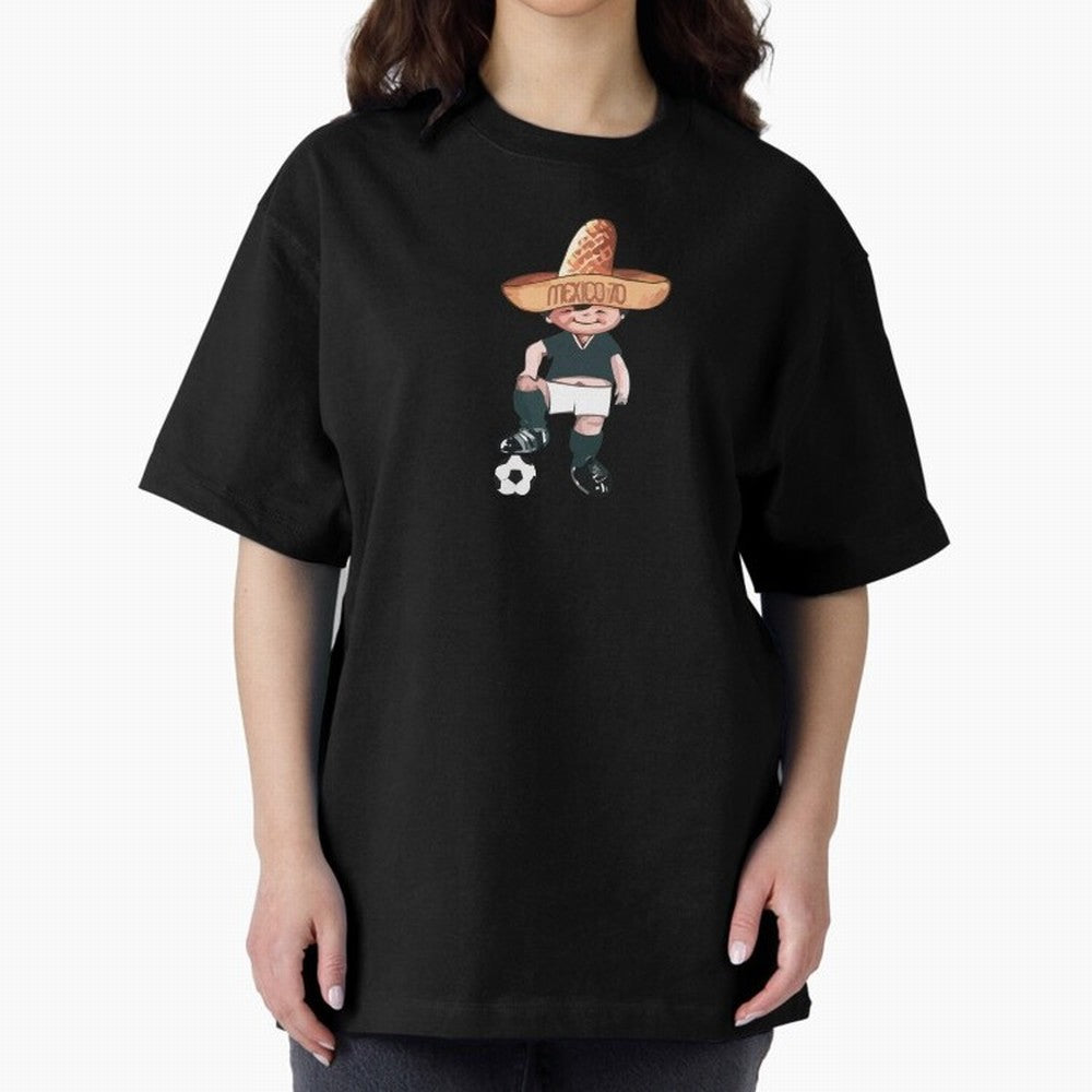 Classic Soccer Retro Mexico 1970 Oversized T-Shirt Bring Bold Fan Energy to FIFA World Cup 2026 Group Stage for Fans of Neymar, Haaland and Cristiano Ronaldo and Spain and Netherlands, Bringing Goal Celebration Energy, Supporter Heritage, Football