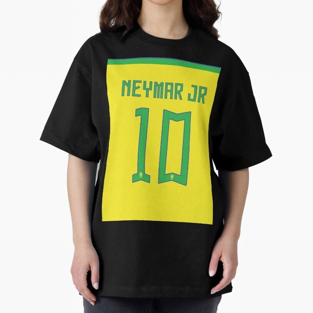 Neymar 10 Brazil 2022 World Cup Jersey Classic T-Shirt Relive the Noise and Pride of FIFA World Cup 2026 USA Canada Mexico for Fans of Messi, CR7 and Mbappe and England, France and Netherlands, Bringing Championship Spirit, Famous Goals, Roaring
