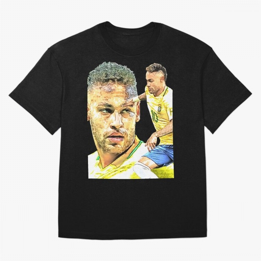 Neymar Futbol Oversized T-Shirt Discover FIFA World Cup 2026 Group Stage with Messi, Argentina and Brazil Energy, Sports Nostalgia, International Competition, Famous Players and Unforgettable Victories; Perfect for People Who Love Argentina,