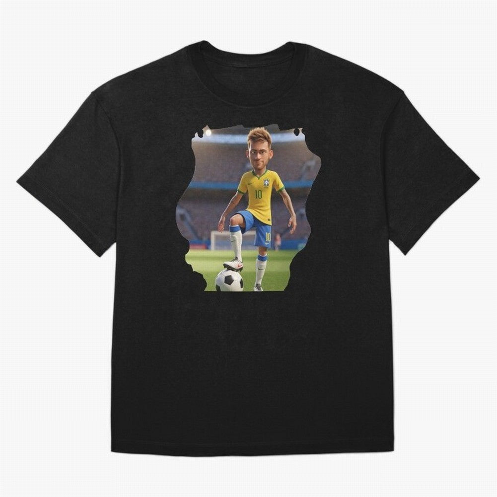 Football 3D Classic T-Shirt Share Global Football Passion for FIFA World Cup 2026 USA Canada Mexico, Driven by Haaland, Netherlands, Championship Spirit, Famous Goals, Roaring Crowds and International Football Unity; Perfect for Supporters Who Want