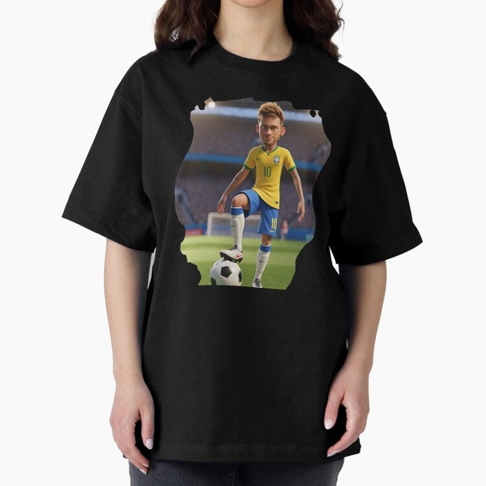Football 3D Classic T-Shirt Share Global Football Passion for FIFA World Cup 2026 USA Canada Mexico, Driven by Haaland, Netherlands, Championship Spirit, Famous Goals, Roaring Crowds and International Football Unity; Perfect for Supporters Who Want