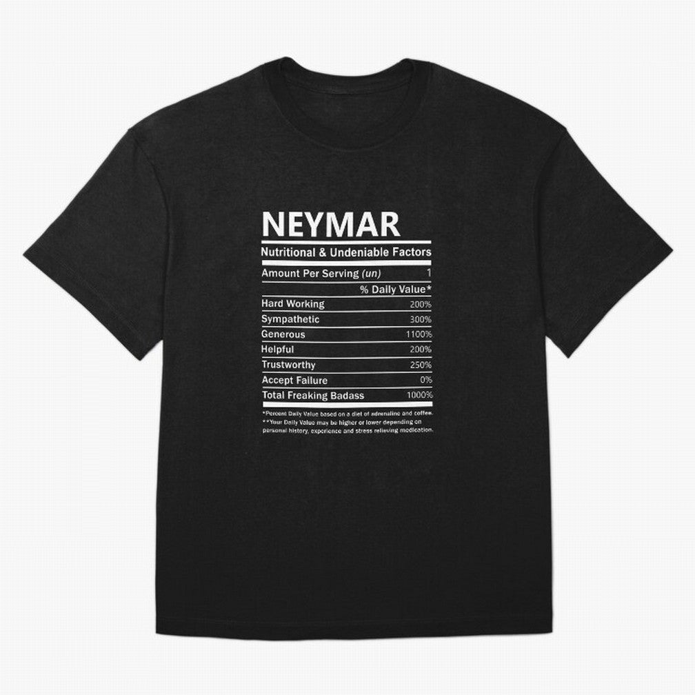 Neymar Name T Shirt - Neymar Nutritional And Undeniable Factors Gift Item Tee Essential T-Shirt Support Your Favorite Stars during FIFA World Cup 2026 Spirit, Capturing England, Messi, CR7 and Mbappe, Retro Football Energy, Iconic Rivalries, Trophy