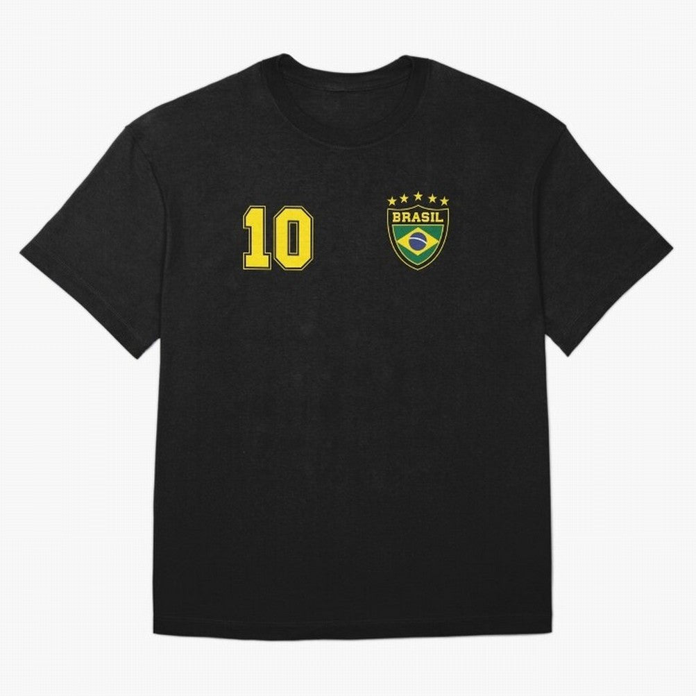 Classic Brasil Soccer No. 10 Brazil World Jersey Cup T Shirt Essential T-Shirt Celebrate Football Dreams Across FIFA World Cup 2026 with Haaland and Mbappe, Germany Energy, Tournament Hype, Historic Matchups, Family Viewing Parties and Global