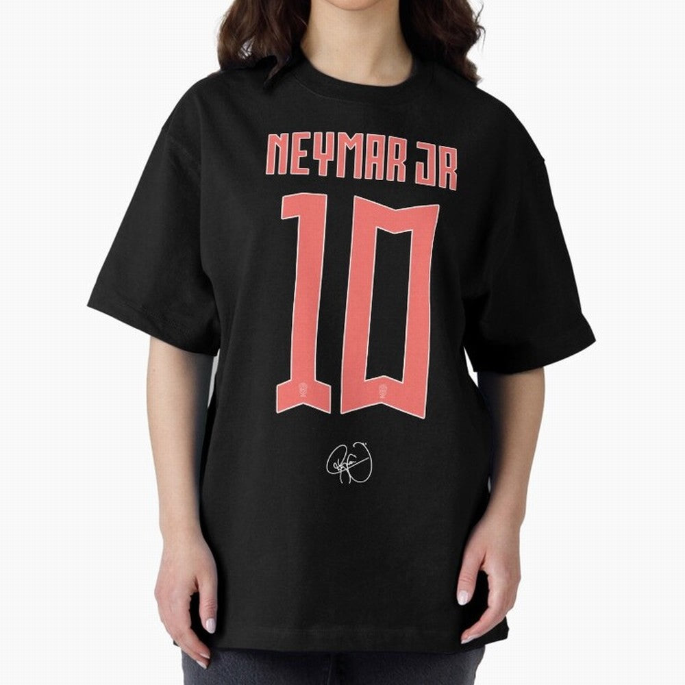 Neymar 10 Oversized T-Shirt Carry the Colors and Pride of the FIFA World Cup 2026 Group Stage Journey through Haaland and Mbappe Highlights, Argentina Pride, Global Supporter Spirit, Legendary Goals, National Colors and Tournament Celebration;