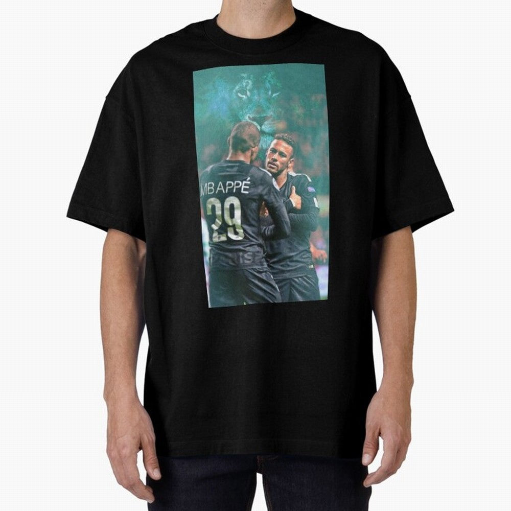 Art Neymar Wallpaper Oversized T-Shirt Remember FIFA World Cup 2026 USA Canada Mexico Spirit, Centered on England and Germany, Haaland and Mbappe, Champion Mindset, Group Stage Buzz, Knockout Tension and Passionate Fan Culture; Perfect for People