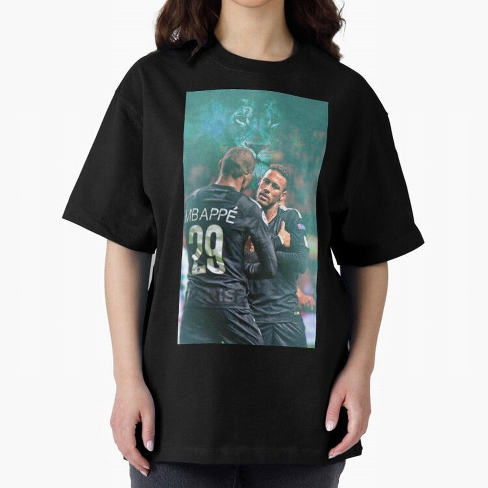 Art Neymar Wallpaper Oversized T-Shirt Remember FIFA World Cup 2026 USA Canada Mexico Spirit, Centered on England and Germany, Haaland and Mbappe, Champion Mindset, Group Stage Buzz, Knockout Tension and Passionate Fan Culture; Perfect for People