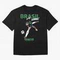 NEYMAR BRAZIL Oversized T-Shirt Feel the Heartbeat of FIFA World Cup 2026 Group Stage Spirit, Made for Brazil, Mbappe, Championship Spirit, Famous Goals, Roaring Crowds and International Football Unity; Perfect for Supporters Who Want Bold Football