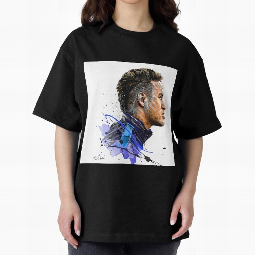 Neymar Design Oversized T-Shirt Share Match Day Hype around FIFA World Cup 2026 Group Stage, Messi and Cristiano Ronaldo, Brazil, Portugal and Argentina, Goal Celebration Energy, Supporter Heritage, Football Icons and Worldwide Tournament Joy;