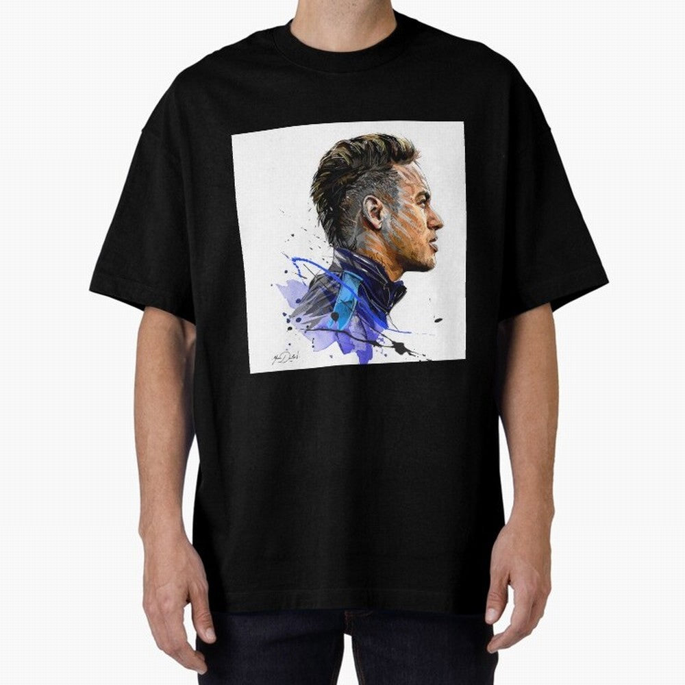 Neymar Design Oversized T-Shirt Share Match Day Hype around FIFA World Cup 2026 Group Stage, Messi and Cristiano Ronaldo, Brazil, Portugal and Argentina, Goal Celebration Energy, Supporter Heritage, Football Icons and Worldwide Tournament Joy;